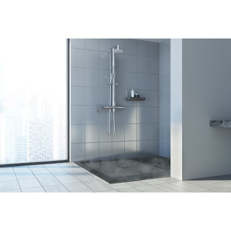 Handi Treads Non-Slip Shower Mat, 24" x 24", Clear, Adhesive, Mold and Mildew Resistant HTSM2424CP1